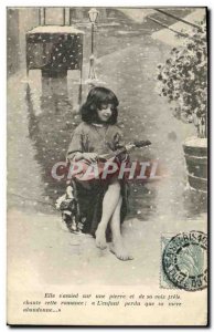 Old Postcard Fun Children beggar The Pantheon Paris