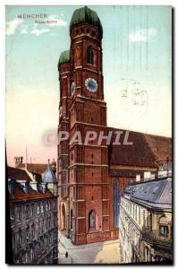Old Postcard Munchen Frauenturme