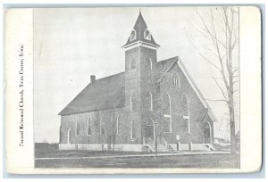 1909 Second Reformed Church Chapel Exterior Sioux Center Iowa Vintage Postcard