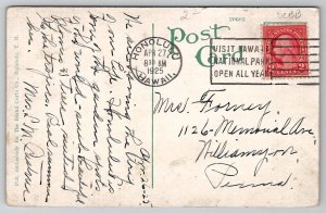 Hawaii Leper Settlememt Hawaiian Islands 1925 Postcard U30