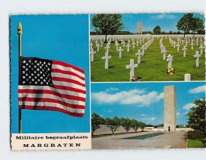 Postcard Militaire begraafplaats, Margraten, Netherlands