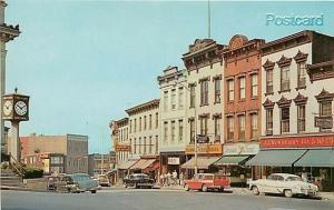 NY, Ossining, New York, Business Section, 1960s Cars, Pendor Color No. 43086-B