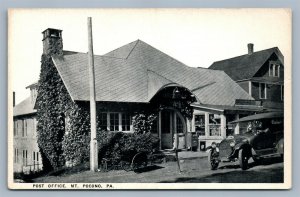 MT.POCONO PA POST OFFICE ANTIQUE POSTCARD 