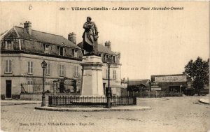 CPA VILLERS-COTTERETS La Statue et la Place Alexandre Dumas (666002)