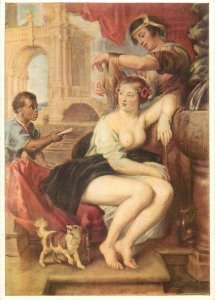 Erotic nude painting Postcard Peter Paul Rubens