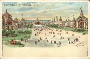 Paris Exposition Universelle 1900 HTL Hold To Light Postcard CHAMP DE MARS