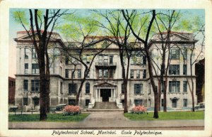 Canada Polytechnique School Montreal Vintage Postcard 07.80