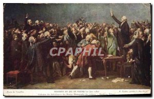 Old Postcard Museum of Versailles tennis court Oath