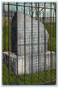 c1910 Monument Commemorating Landing Swedes Wilmington Delaware Vintage Postcard 