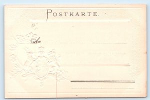 RIEDLINGEN general view Heraldic Embossed GERMANY UDB Postcard