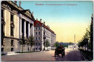 VINTAGE POSTCARD THE GALLERY ON PRINCE REGENT STREET MUNICH GERMANY c. 1905-1910