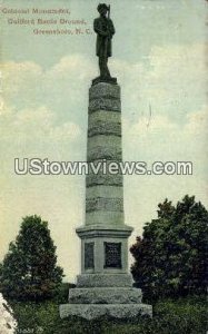 Colonial Monument, Guilford - Greensboro, North Carolina NC  