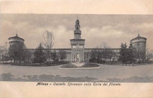 Italy, Lombardi, Milano (Milan) Castello Soforzesco colla Torre del Filarete