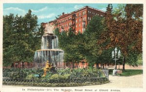 Vintage Postcard Majestic Broad Street Girard Avenue Philadelphia Pennsylvania