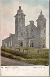 St Ninians Cathedral Antigonish Nova Scotia Early View Postcard H82