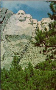 Mt. Rushmore National Monument South Dakota Postcard PC346