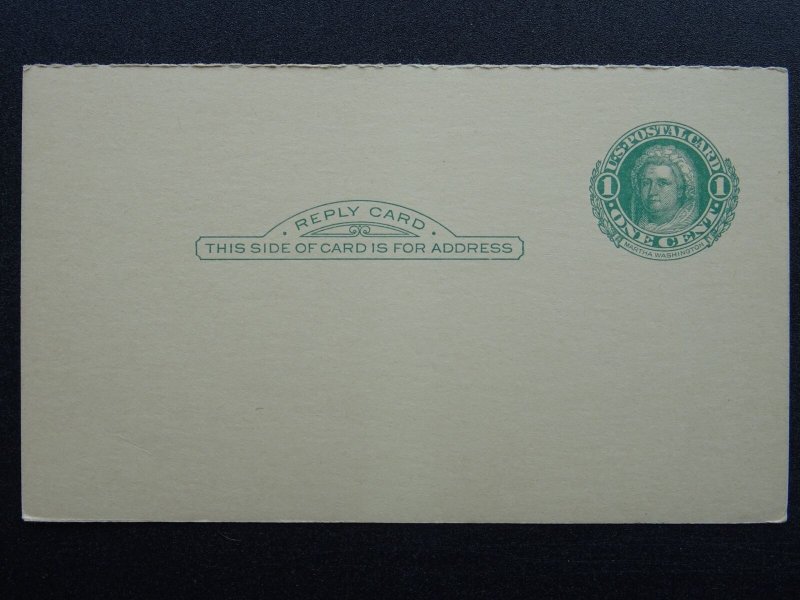 US American POSTAL CARD 1 Cent MARTHA WASHINGTON c1912 Unused