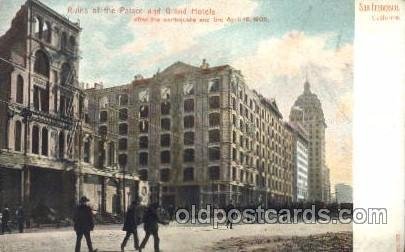 Ruins of Palace and Grand Hotels, April 18th, 1906, San Francisco, CA, USA Di...