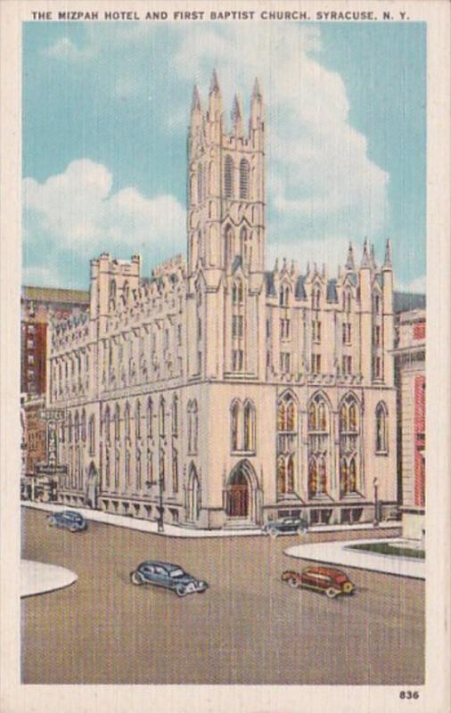 New York Syracuse Mizpah Hotel and First Baptist Church