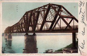 Postcard Kansas City Memphis Railway Bridge Memphis TN