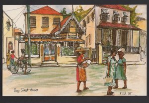 West Indies BARBADOS Bay Street Houses K.D.B. '85 ~ Chrome