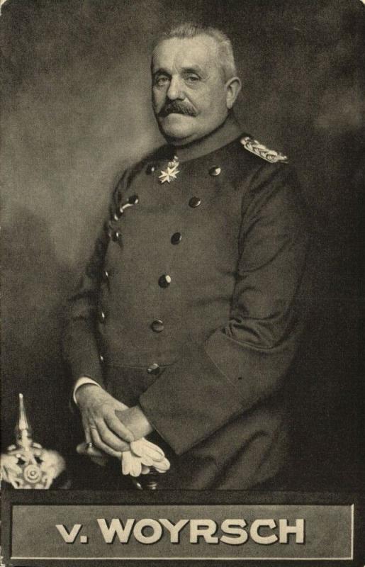 German Field Marshal Remus von Woyrsch in Uniform, Medal (1910s) WWI Postcard