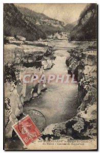 Postcard Old Bellegarde barrel Gorges du Rhone Cascade Malportais