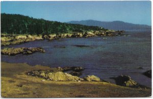 US California unused - Shoreline along17 mile drive, Cypress Point.