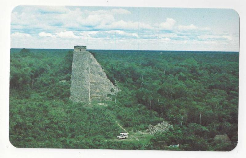 Mexico Coba Archaeological Zone Mexico Vtg Postcard