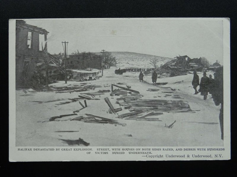 Canada Nova Scotia HALIFAX DEVASTATED BY GREAT EXPLOSION c1917 Postcard 