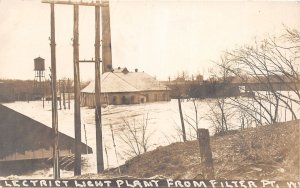 J69/ Warren Ohio RPPC Postcard c1910 Flood Disaster Electric Light 446