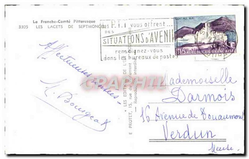 Postcard Modern Franche Comte Picturesque The Laces Septmoncel