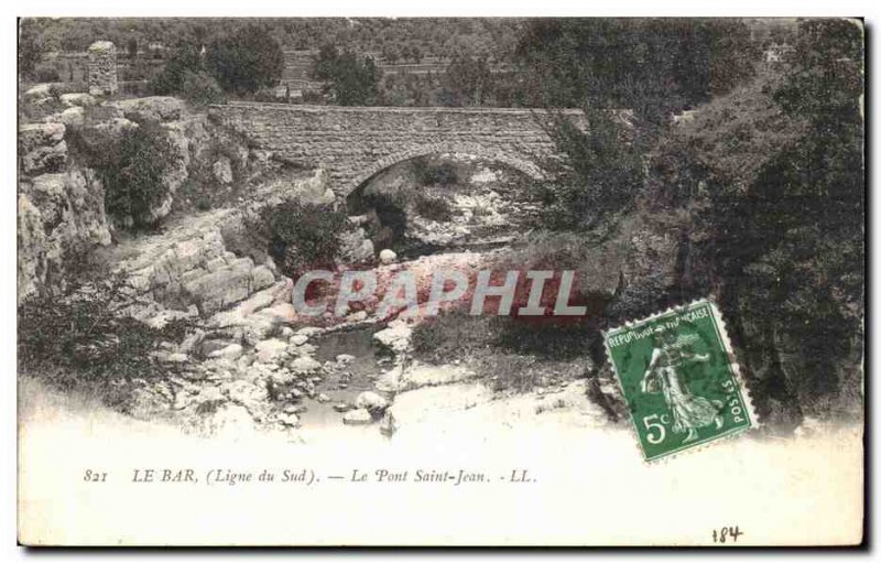 Old Postcard Bar Bridge St. John