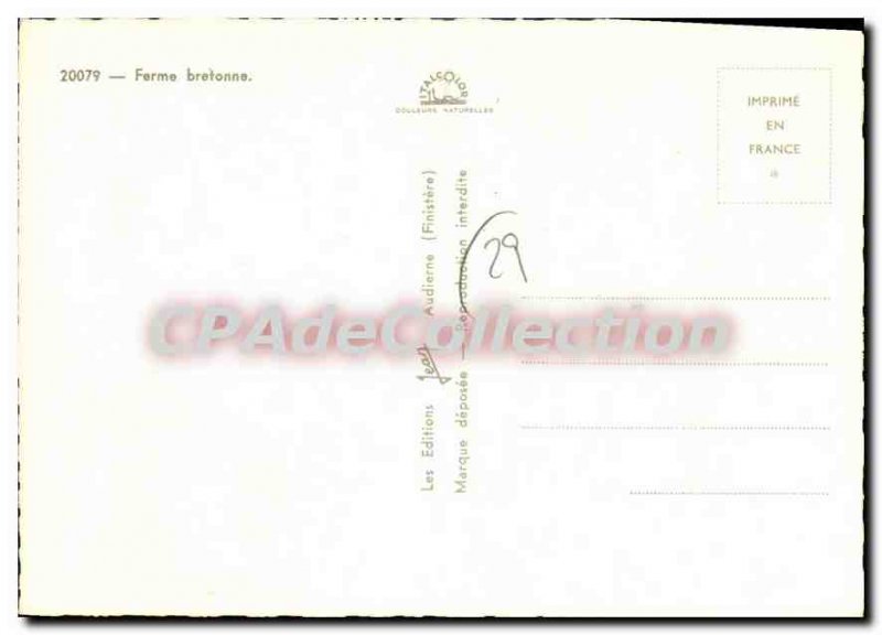 Modern Postcard Farm Breton