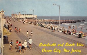 Boardwalk and Beach View Bird's Eye View Looking North - Ocean City, New Jers...