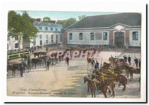 Old Postcard Army Cavalry Dragons Rally (Saint Dizier Textile clothing Paul V...