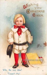 Christmas  Ellen H Clapsaddle, Series 1431 1913 light crease left top corner,...