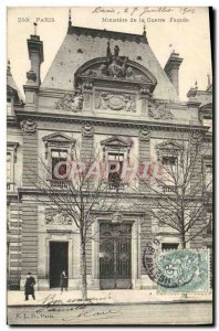 Old Postcard Paris Facade Ministry of War