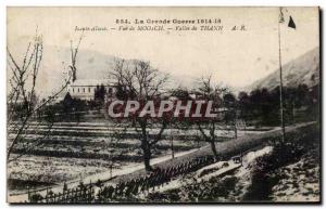 Old Postcard The Great War Moosch View From Valley Of Thann