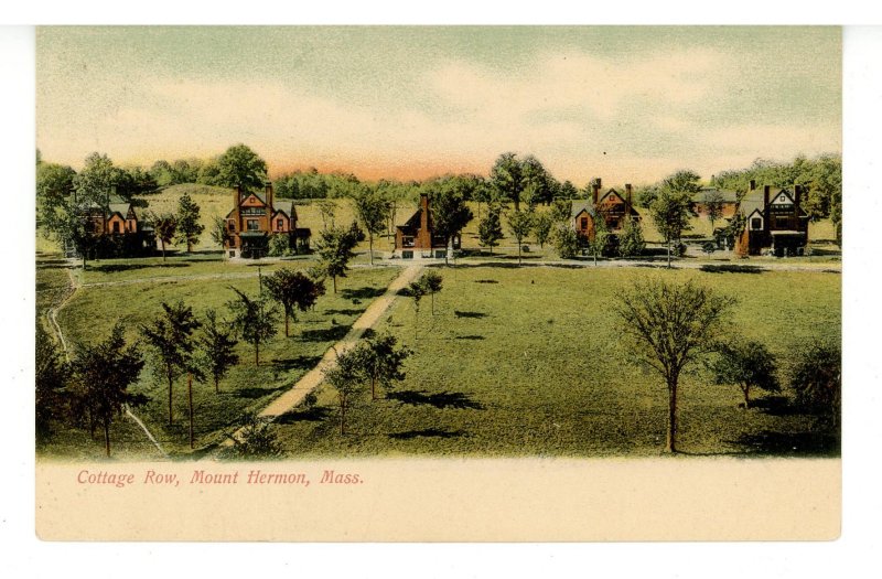 MA - Mount Hermon. Cottage Row ca 1900