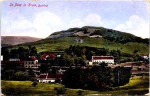 Slovakia St Peter In Krain Bahnhof Pivka Vintage Postcard 09.68