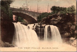 The West Falls, Elyria OH c1917 Vintage Postcard L79