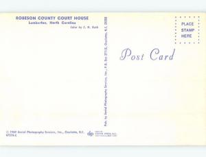 Pre-1980 COURTHOUSE Lumberton - Near Hope Mills & Fayetteville NC d2465-12