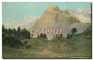 Old postcard mountains