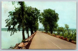 Vintage Vermont Postcard -  Sand Bar Bridge  Lake Champlain