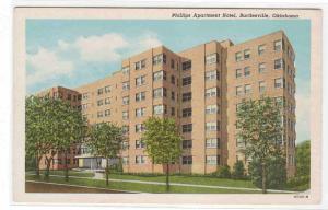 Phillips Apartment Hotel Bartlesville Oklahoma postcard