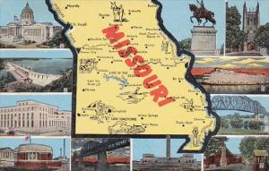 Map Of Missouri With Multi Views