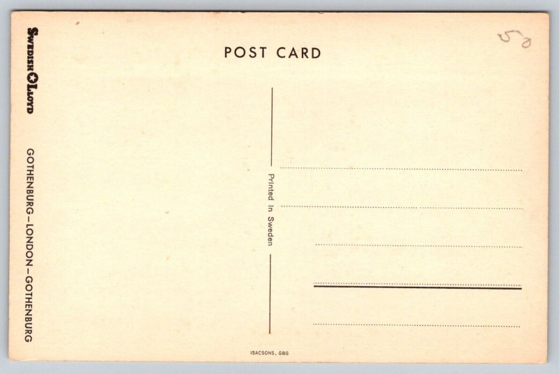 Swedish Ship  Sweden  SS Patricia  Postcard