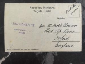 1927 Guadalajara Mexico Picture Postcard Government Palace To Oxford England