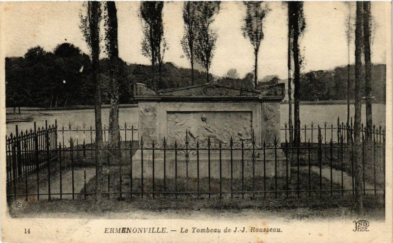 CPA ERMENONVILLE - Le Tombeau de J. J. Rousseau (423480)